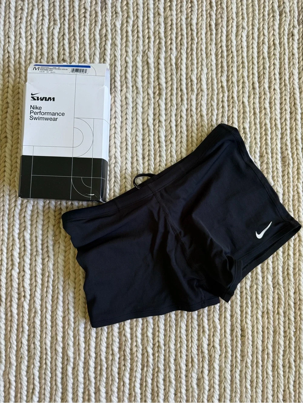NIKE SWIM | HYDRASTRONG SOLID BLACK SQUARE LEG
